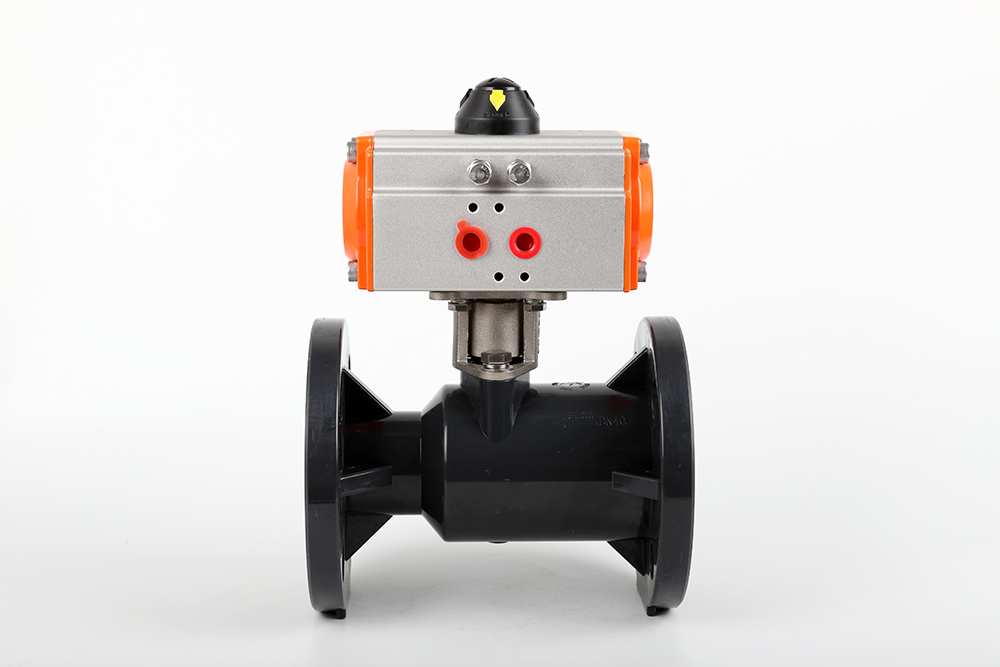 襄州气动法兰一体球阀